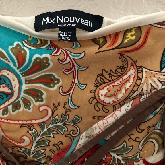 Juniors Paisley Cotton Circle Skirt - Picture 2 of 8